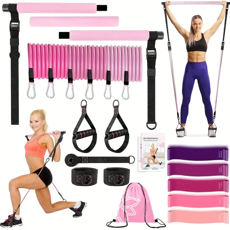 NNETM 21pcs Yoga & Pilates Bar Kit